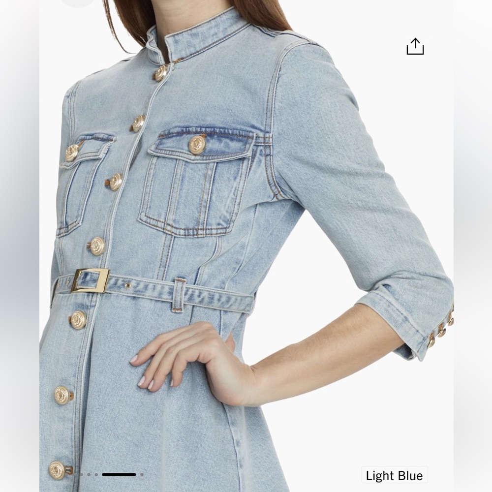Generation LoveMackenzie Belted Denim Minidress NWT XS - Picture 3 of 16